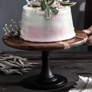 实木水果蛋糕高脚托盘木质日式托盘家用中式下午茶托盘摆盘甜品台