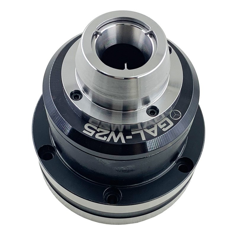 台湾GAL-W25/GAS-W25前置高精密旋转气动卡盘CNC气压夹头数控车床