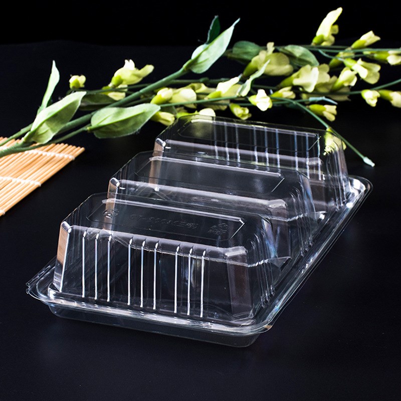 一次性透明塑料水果拼盘三分格鲜水果拼盘切沙拉包装盒吸塑盒