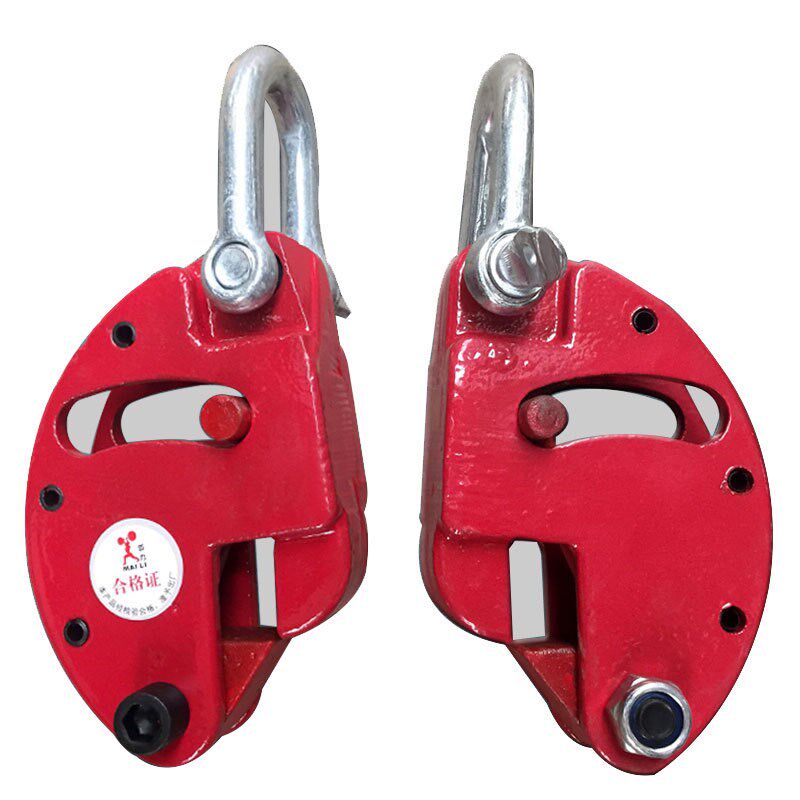 QT0.2叉车起吊200公斤钢板吊夹吊车装卸铁油桶鹰嘴吊钩抓钩工具