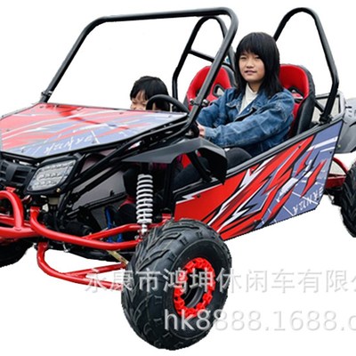 新款儿童山地越野卡丁车四轮全地形UTV汽油电动农夫车沙滩漂移车