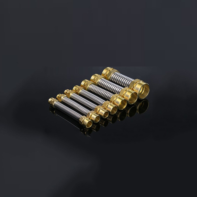 盾安 铜接头304不锈钢波纹空调管 接风机盘管丝扣 中央空调