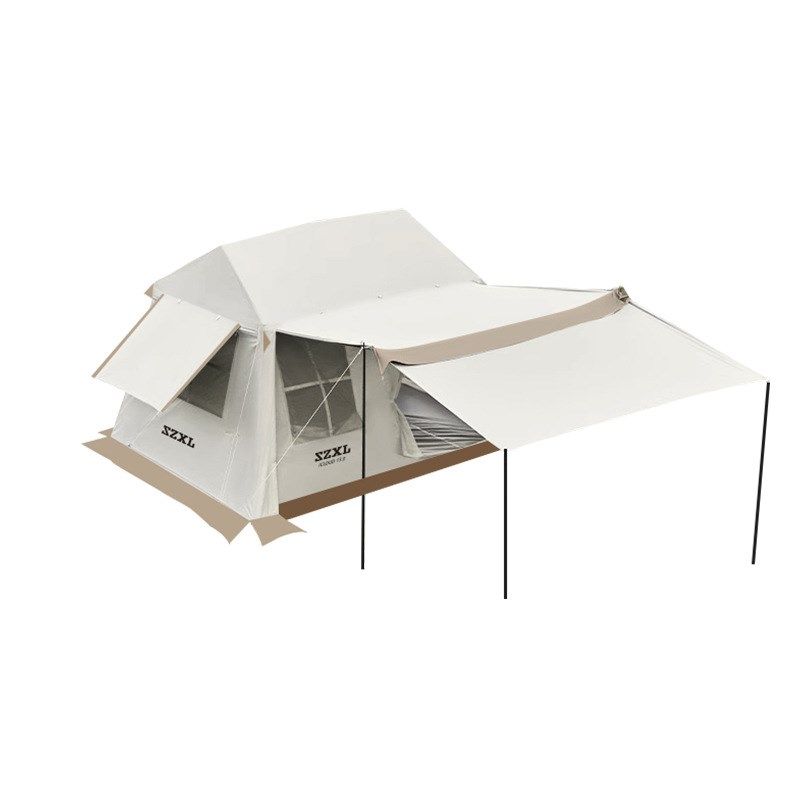 三只小驴云海13两室一厅天幕全自动帐篷户外露营防雨防晒野营装备