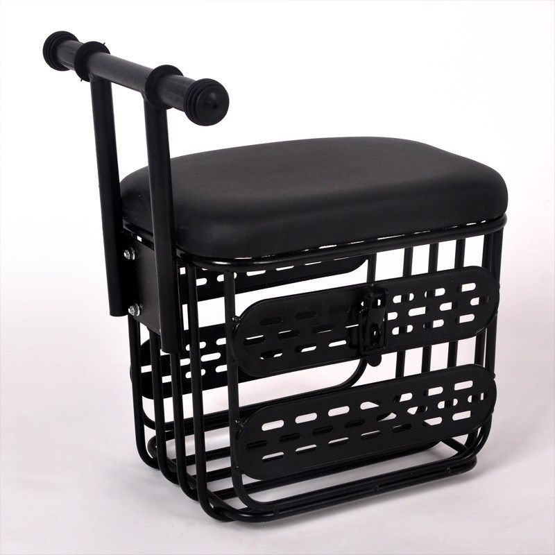 新款电动车儿童座椅电动电摩前置宝宝板凳带车筐小牛凳子可放陵星