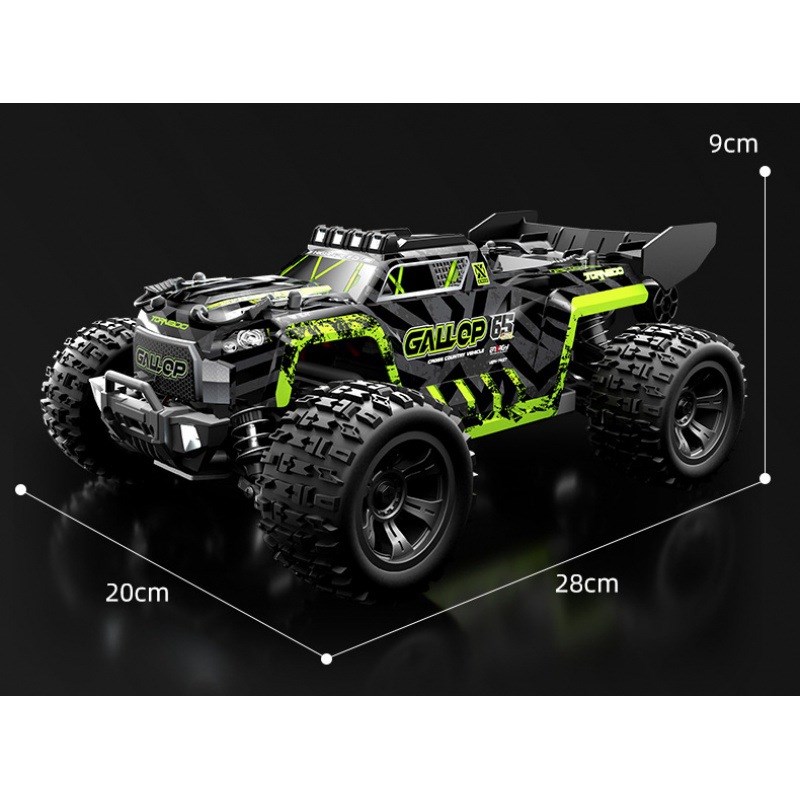 RC电动模型1/18四驱全比例高速2.4G竞速越野遥控车长续航可控灯光