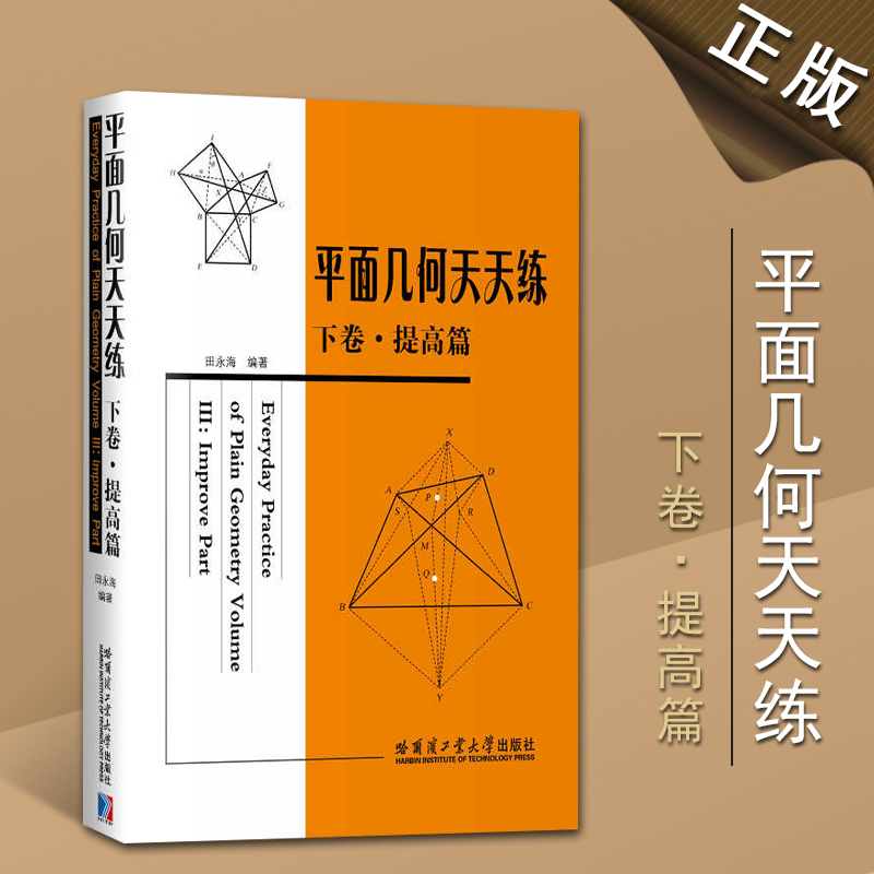 平面几何天天练下卷提高篇初中高中生参考学习书籍几何数学应用案例详解数学思维训练书哈尔滨工业大学出版社