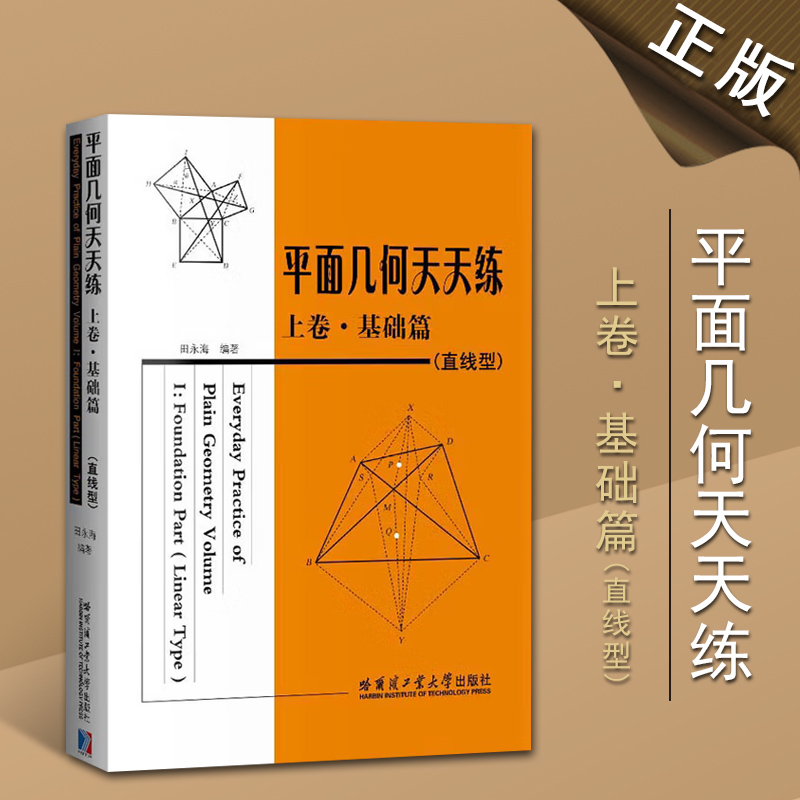 平面几何天天练上卷基础篇直线型初中高中生参考学习书籍几何数学应用案例详解数学思维训练书哈尔滨工业大学出版社