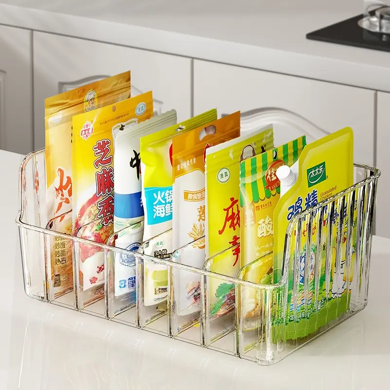 厨房收纳多功能分格盘袋装调料