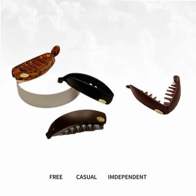 新款网红加大号高马尾香蕉夹固定神器高级感无痕后脑勺发夹jy