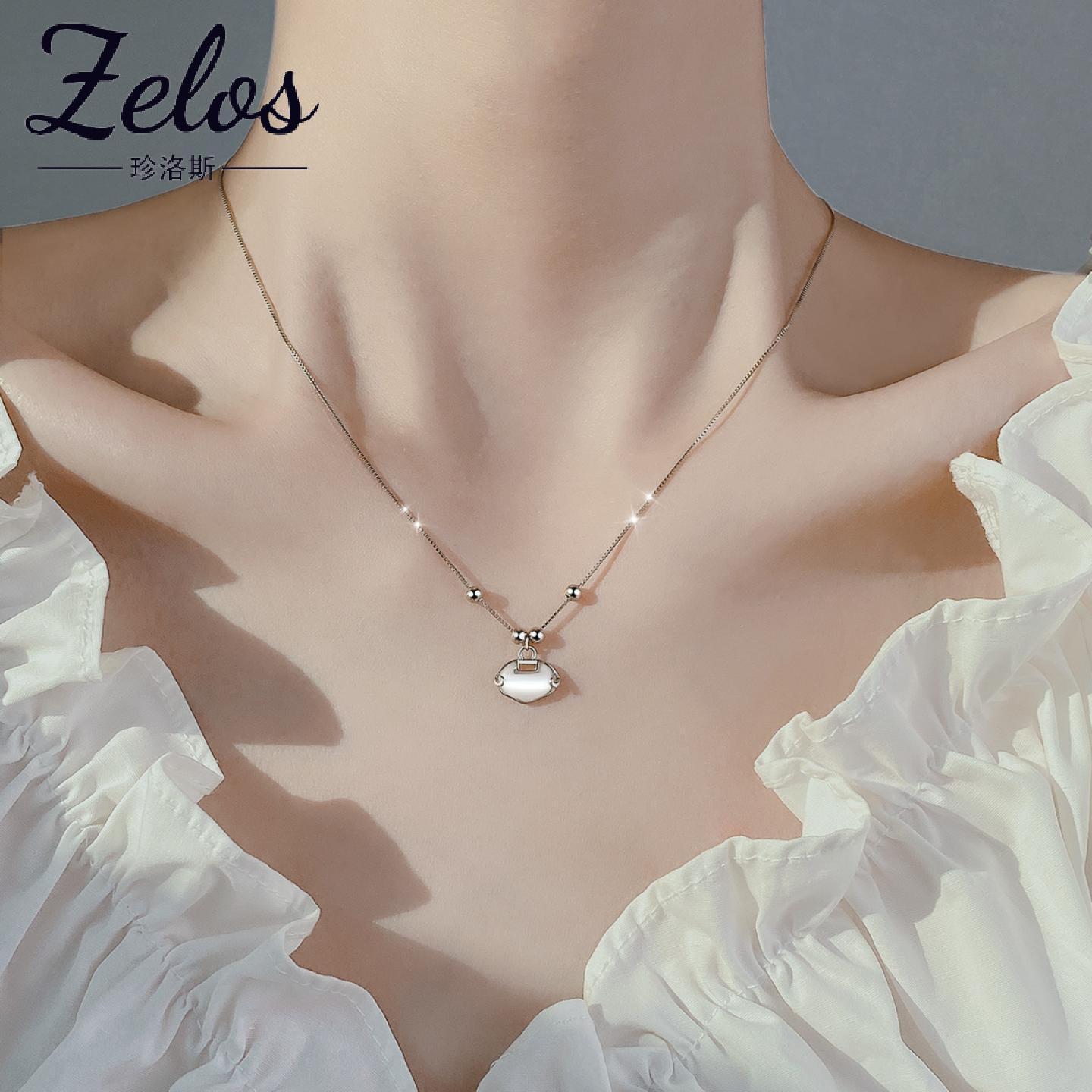 S925纯银祥云锁骨链女款