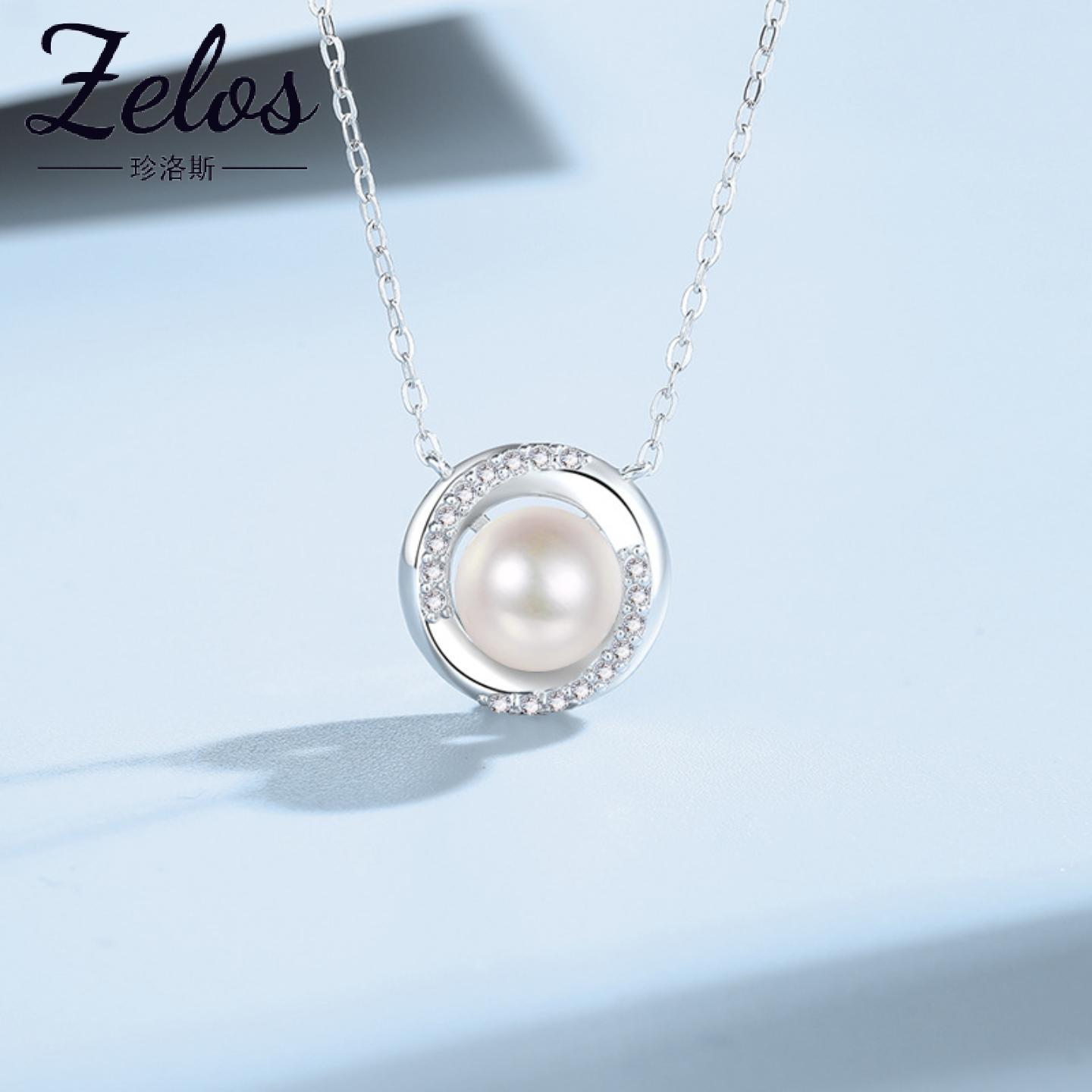 S999足银珍珠轻奢锁骨链