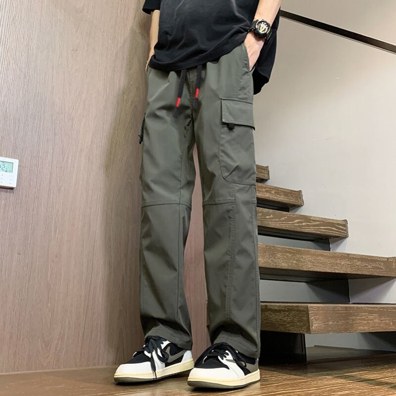 直筒长裤子男士女士同款休闲工装裤春夏秋季新款宽松运动阔腿裤