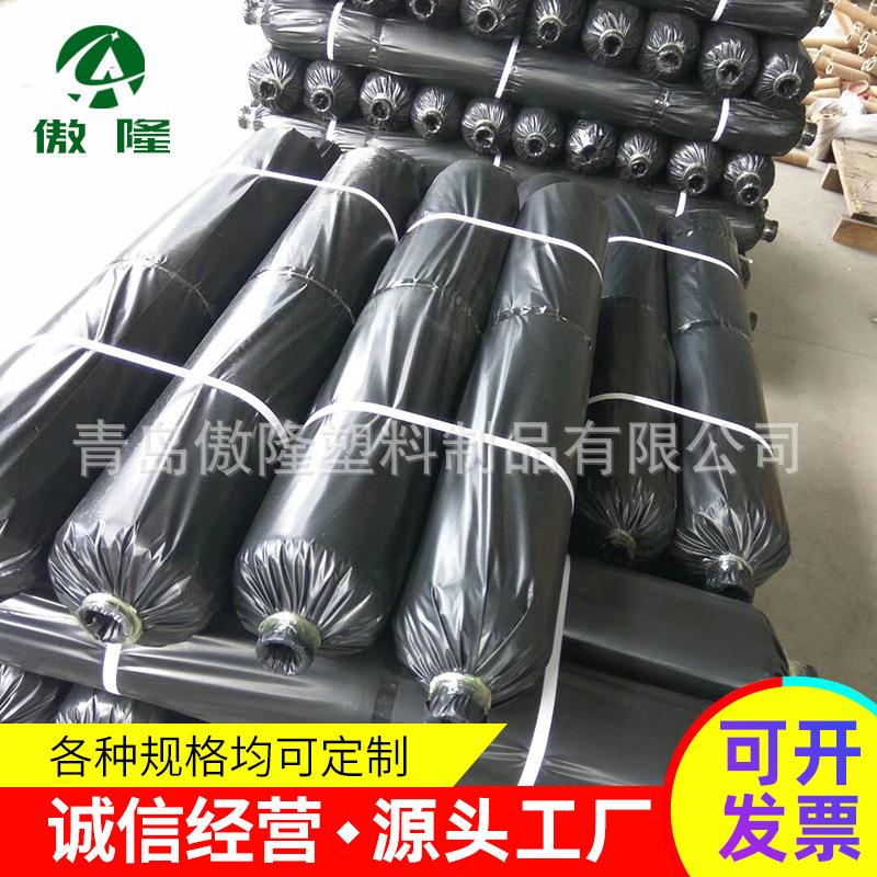 黑色地膜厂家生产LDPE黑色打孔菜园防草卷装袋装农用薄膜地膜