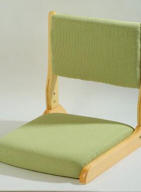 实榻榻米椅子靠叠木凳背折椅无腿懒人宿83113舍床上椅子