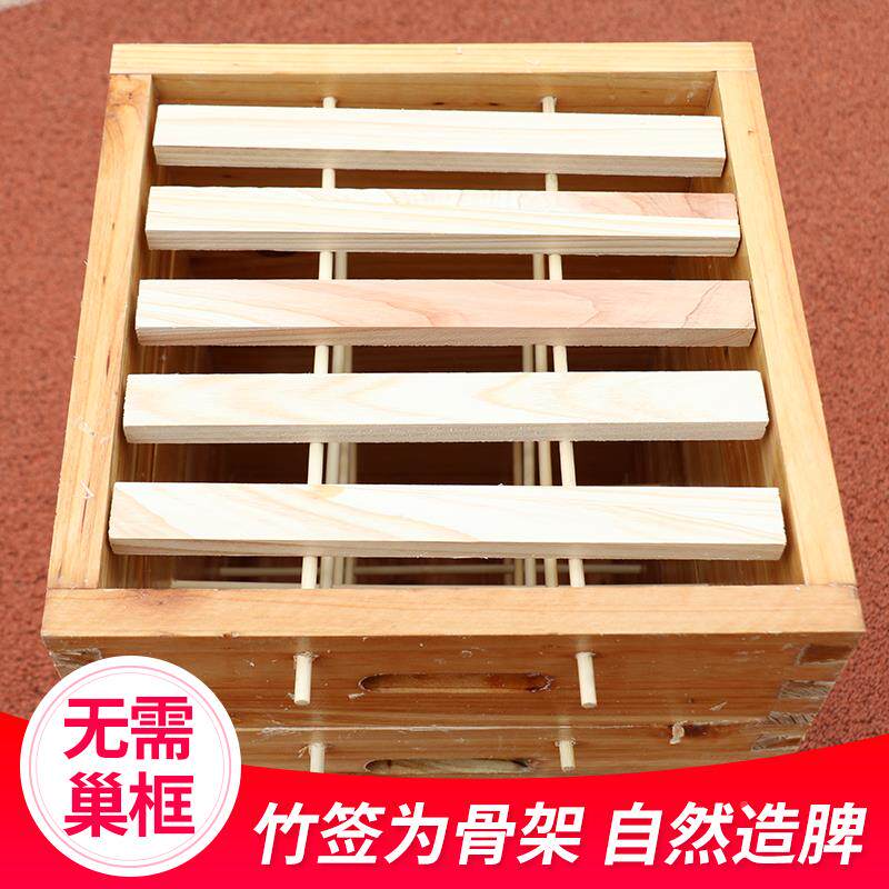 中蜂格子蜂箱土养密250蜂箱层蜜五蜂诱箱全格套方子老式迷你蜂小
