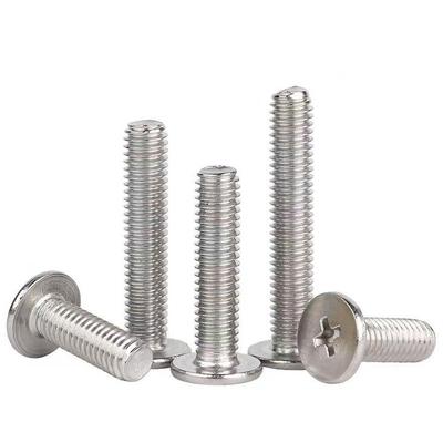 304不锈钢平十机字螺丝C+超薄扁平头M头械螺AFV丝钉工厂M2-M10