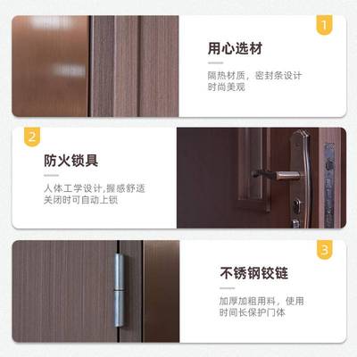 钢质仿木纹转印学校教室课室钢制复合门宿舍阳台门办公室门防火门