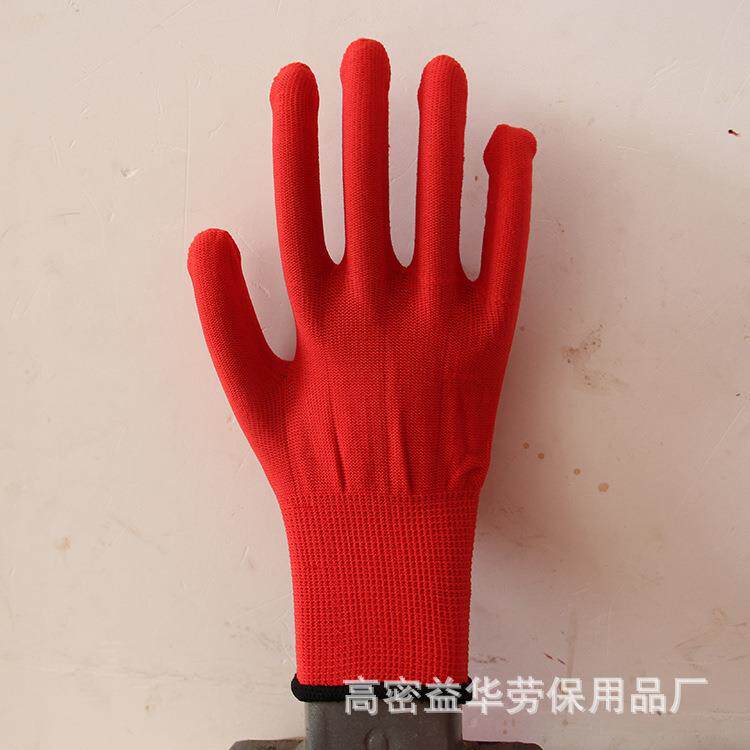 厂家色13针尼龙手红色760橘套芯工作套生手套劳保活手手套