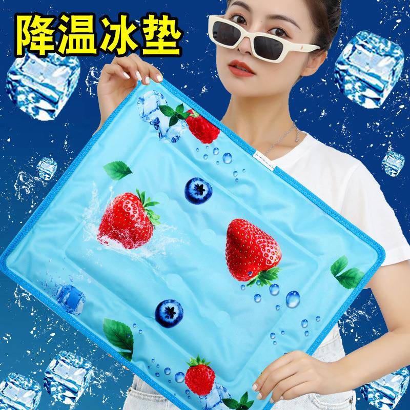 天冰垫室坐垫透气凉垫办公屁垫汽车椅子降温夏水垫学生凉冰枕TJI