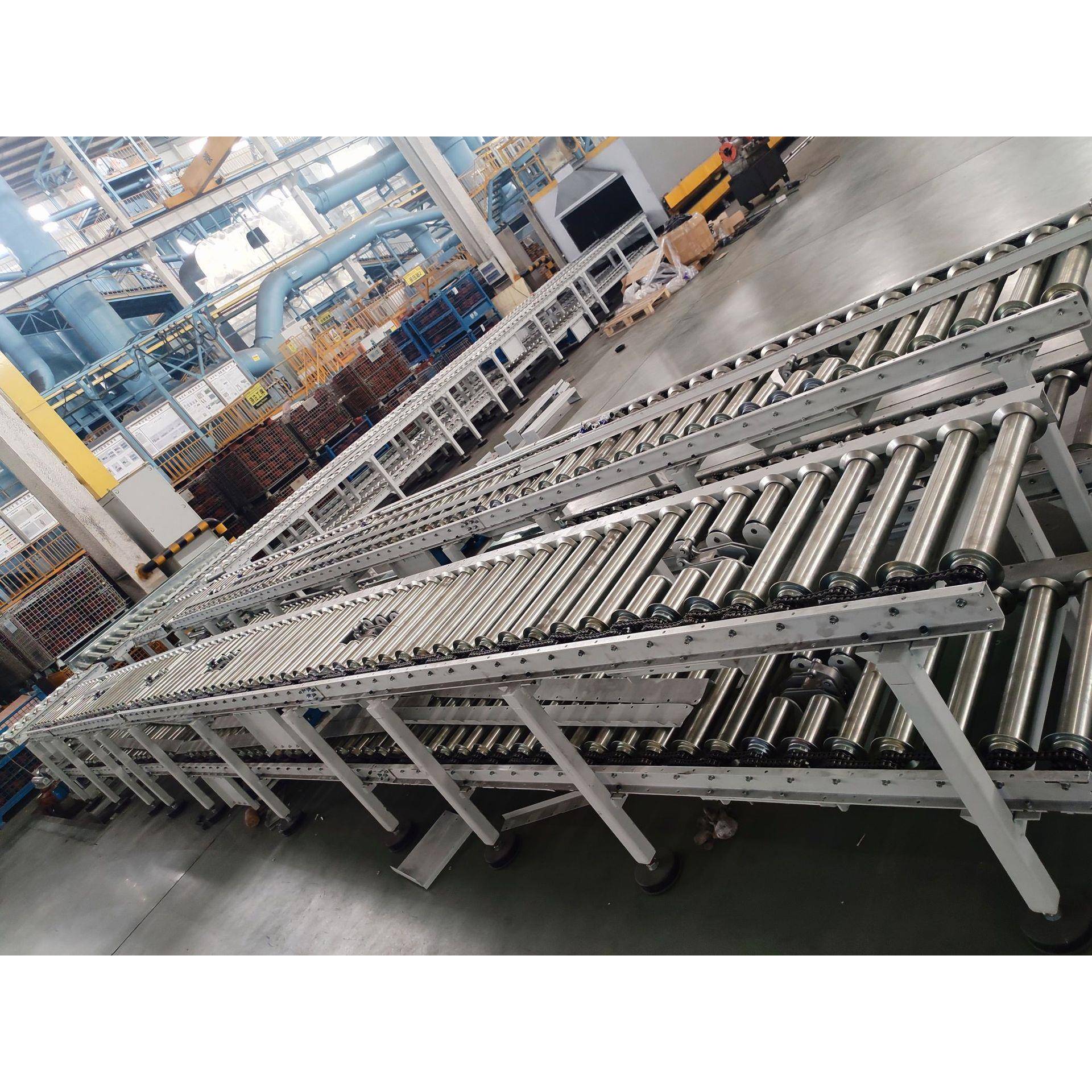 滚筒输送机传伸缩滚流水线动力输送线不锈钢筒电动送带升LC降机