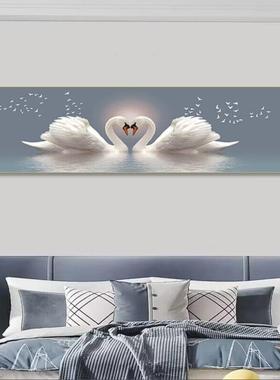 秋冬家居轻奢24320饰约床头画立装画简现代卧室画体床头装饰画