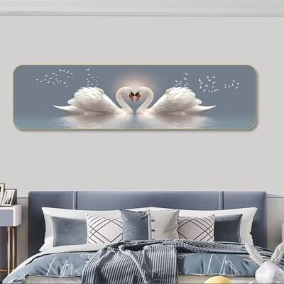 秋冬家居轻奢24320饰约床头画立装画简现代卧室画体床头装饰画