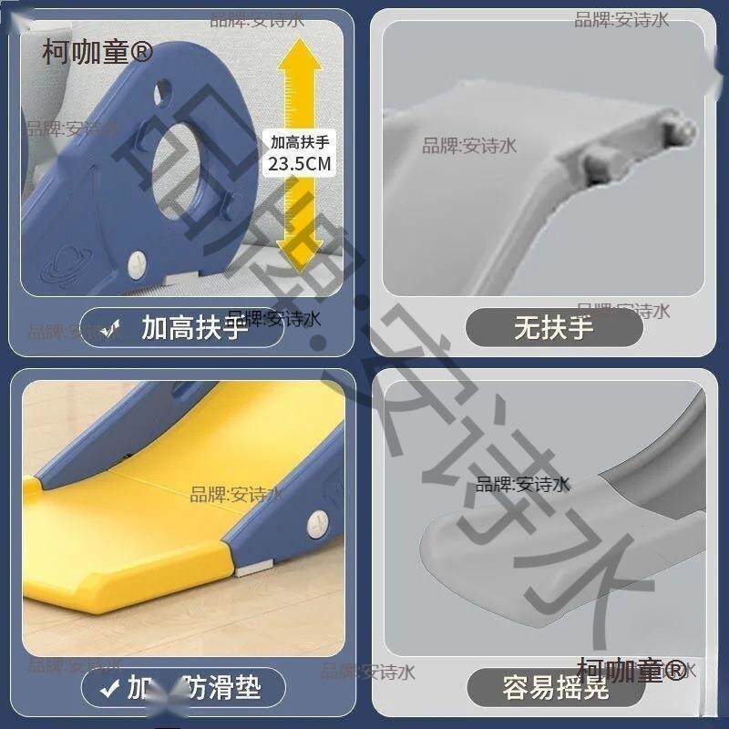 小孩滑沙梯滑道儿童发KPD单滑梯太宝室宝内简易玩具床上床沿滑上