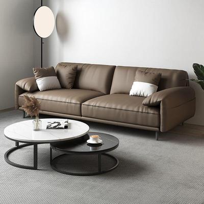 办公约发商务接待大厅会客区386洽室谈简现沙代轻奢茶几组合套装