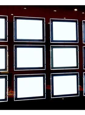 E产地产橱JL-D-SDML窗晶亚克力灯箱吊挂广告灯箱L水ED发光展D示牌