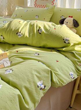 a类超水软亲肤母婴级棉单被套四洗件套17510加0厚学生宿舍三件套