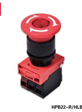 原装HIG停HLY海立22MM开孔紧急开关HP22-K自开锁ROF急按钮B关HLB2