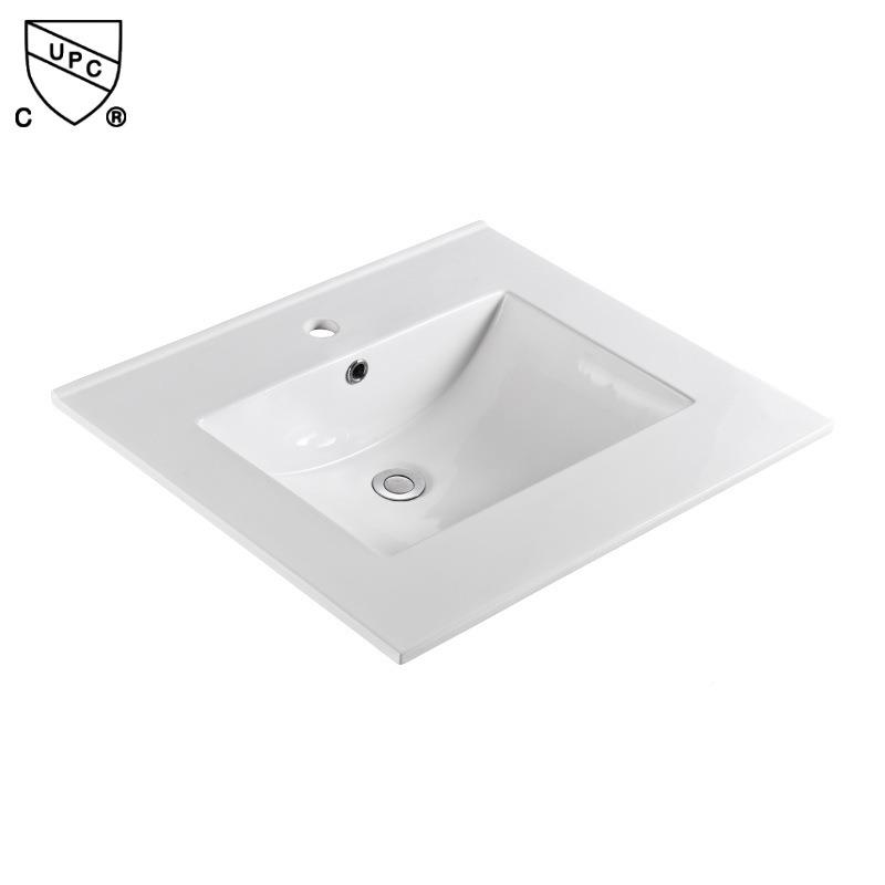 北美认证卫CUPC瓷陶台上洗手盘生间陶瓷一体盆小户型993单盆盘洗