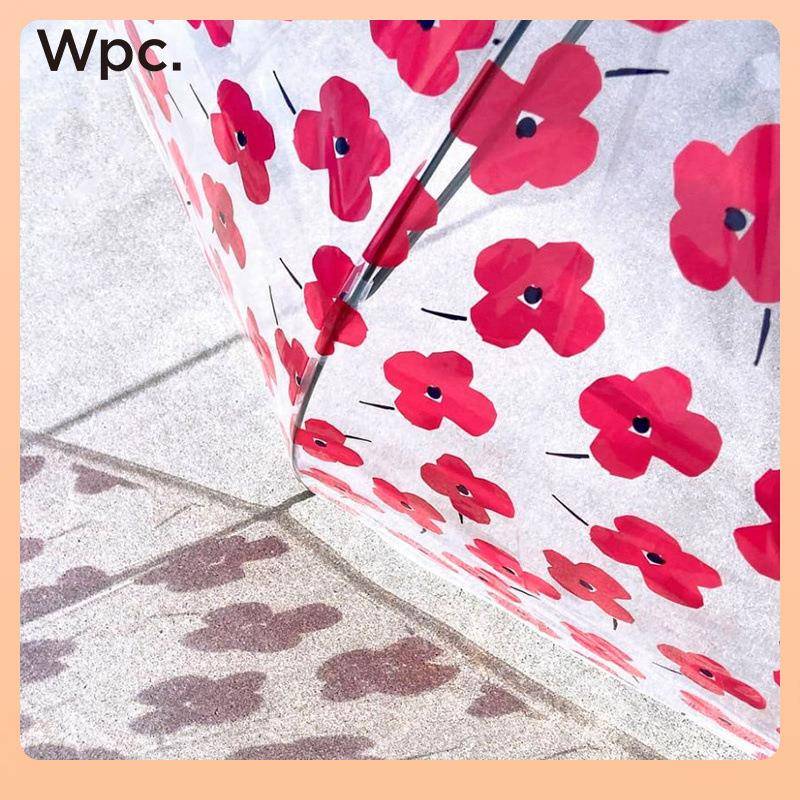 ⊕Wpc.新款小清新印花长柄透明94梦雨伞简约可爱幻防雨水拒水伞水