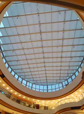 玻璃棚智顶能电动遮阳帘403电折叠棚伸缩式动天遮阳帘FSS隔热窗帘