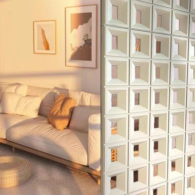 pu水泥构件空心JCF砖单款双面隔断九宫格砖红轻网质艺术装饰600*1