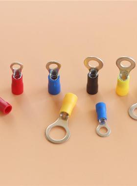 RV5.55-冷压接线子RV1.2端5-6圆形预铜绝缘端头RV3.5-4TTQ线耳接