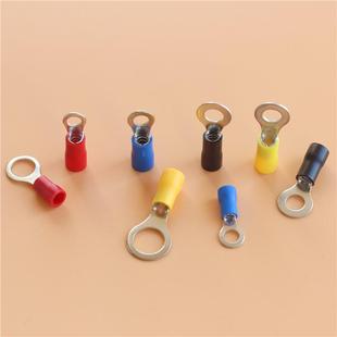 4TTQ线耳接 6圆形预铜绝缘端头RV3.5 RV5.55 冷压接线子RV1.2端5