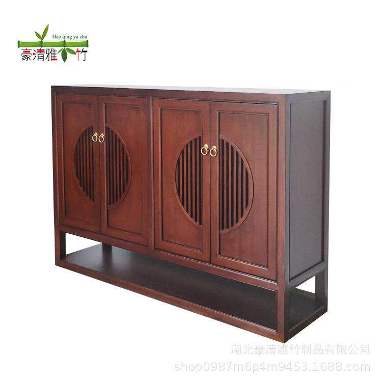 南京立豪竹制家茶竹茶架竹博架楠竹茶柜竹柜古餐边柜PQA茶空间竹
