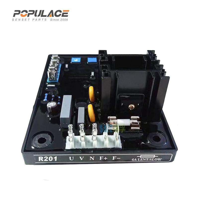 R201VR交流无刷柴压油发A电机配件自动励磁调R201板稳压电压调节