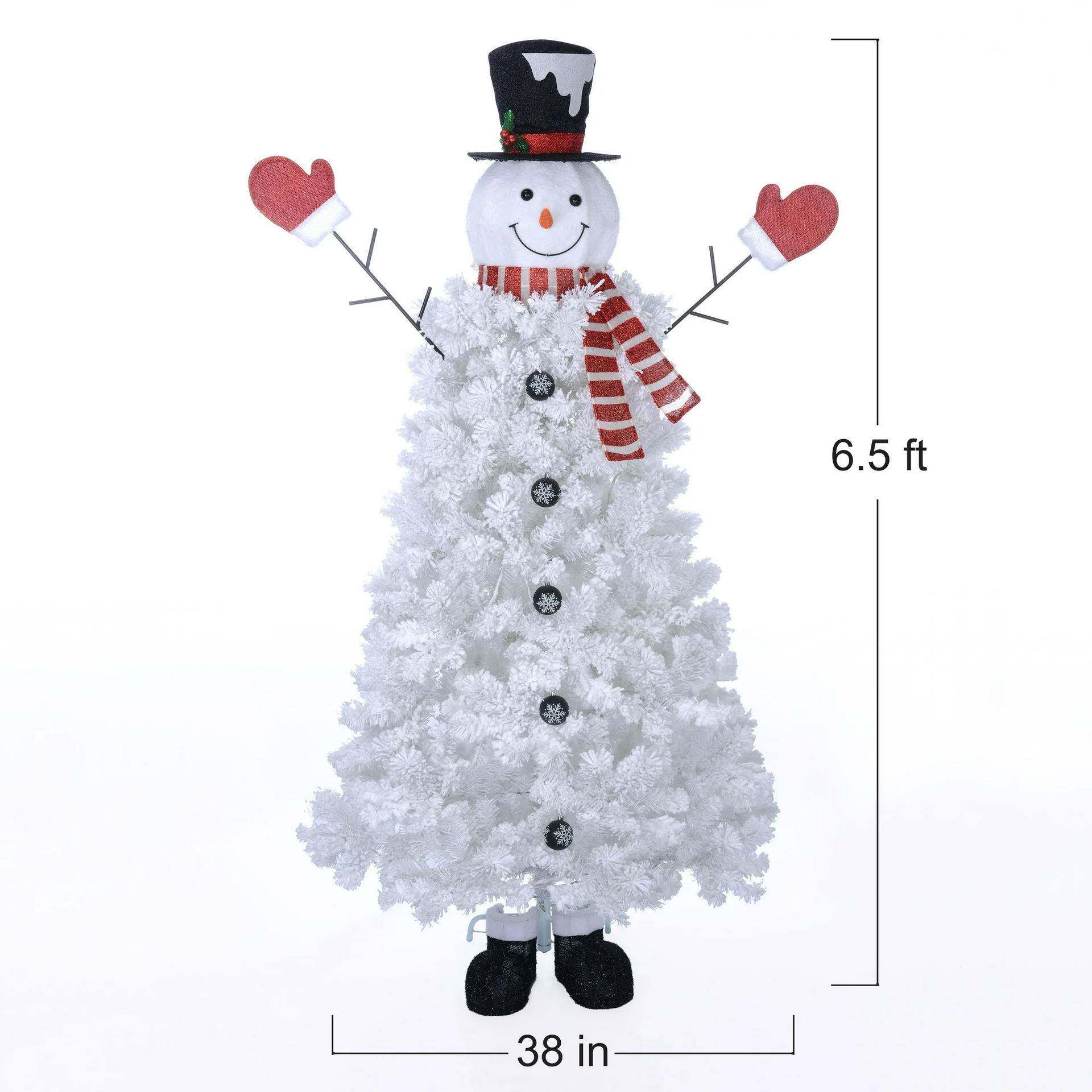 120色63425雪新款白圣诞人95CM圣诞树商场橱窗柜台场景布置圣诞树