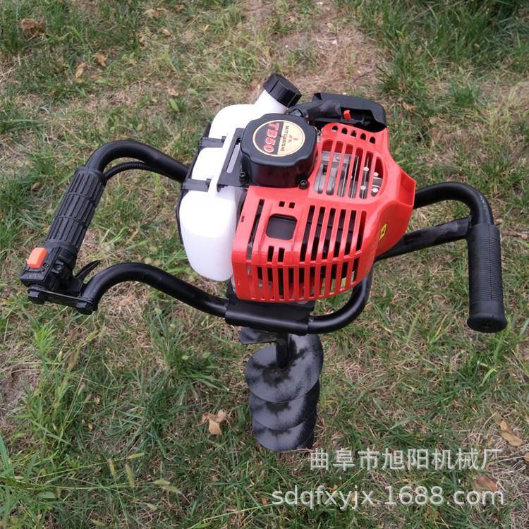 大便携式汽油打机二冲程手拉启窝地钻机树木施肥打孔挖动坑FSR棚