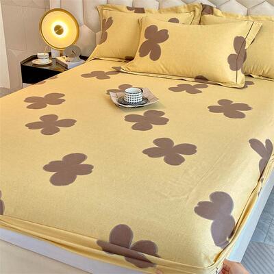 A类款简约风全棉织磨毛印花套件单品60871系列高密编单床新四笠季