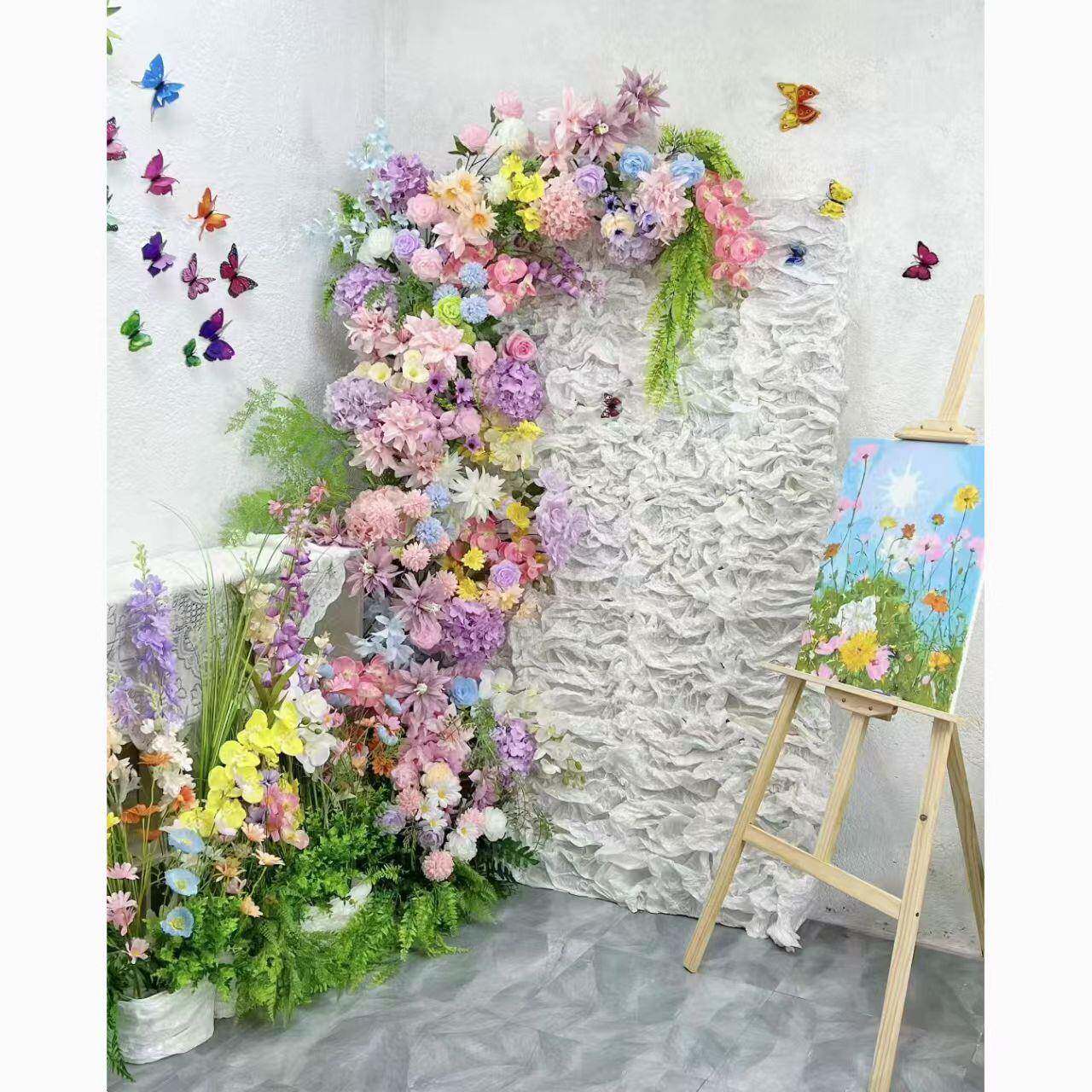 花园造RAJ仿真花莫奈装饰仿红打卡婚礼森系装饰摄影出网片景真假