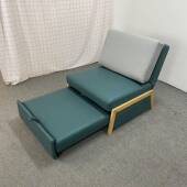 现房代简约布沙发床单人可折叠出租小户型客技厅阳GOO台多功能科