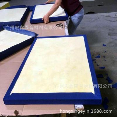影院墙玻790墙璃维棉吸纤音软包体育场馆面吊顶阻燃面隔音吸声材