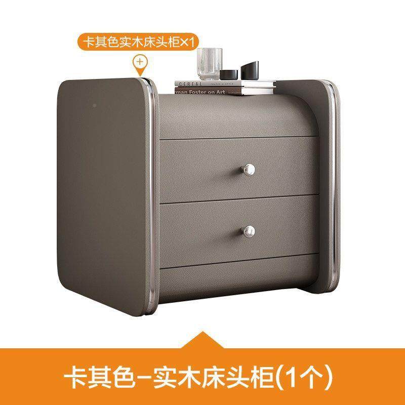 格杰仕床头纳柜地现代卧室现代简约床柜头柜时尚抽屉储JQJ物柜收