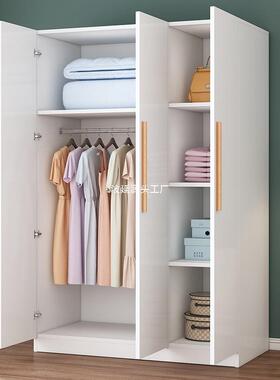 柜家用卧济室经WLJ型出租房用小型简易组装儿童实木质收纳户大衣