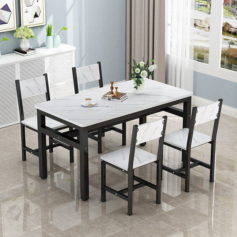 餐桌椅组合家用小户型简约早餐小吃店面馆快餐饮饭Y店吃饭桌子