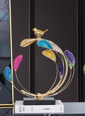 创意北欧轻奢家居摆饰客厅装饰电视柜壁橱玄关P样板间摆设乔迁新