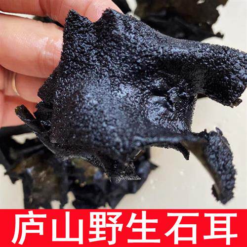 庐山野生石耳干货正品纯正天然大片无砂免洗黄山九华山岩耳非木耳